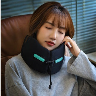 U-shaped Pillow Memory FoamTravel Pillow Neck Airplane Car Comfy Sleep  Health Care Ice Silk Pillow Pain Support Cervical - AliExpress